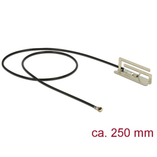 Delock WLAN antenna MHF IV/ HSC MXHP32 802.11 ac/a/h/b/g/n PIFA 1,6 dBi 250 mm belső (86217)
