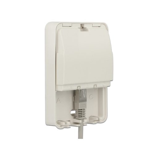 Delock Keystone fali doboz 3 Port zárt (86262)
