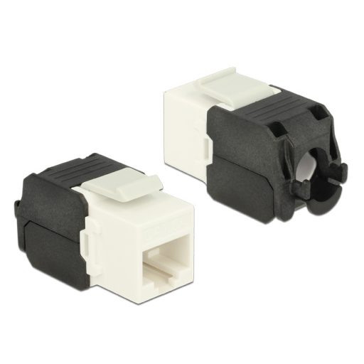 Delock Keystone modul RJ45 csatlakozó > LSA Cat.6A UTP fehér (86266)