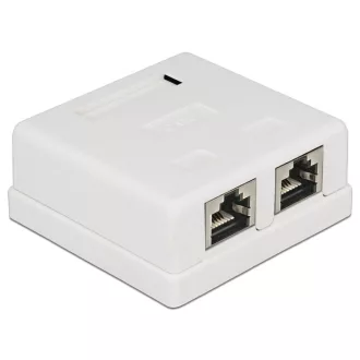 Delock Moduláris fali kimenet 2 Port Cat.6 (86269)