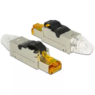   Delock RJ45 dugaszoló szerelvény Cat.6A anyaga: fém (86285)