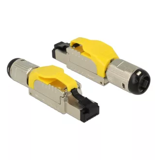   Delock RJ45 dugaszoló szerelvény Cat.6A anyaga: fém (86287)