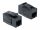 Delock Keystone modul, RJ45-aljzat > RJ45-aljzat, Cat.6A UTP, fekete (86298)