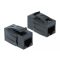 Delock Keystone modul, RJ45-aljzat > RJ45-aljzat, Cat.6A UTP, fekete (86298)