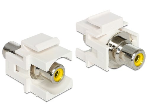 Delock Keystone modul RCA anya > RCA anya, sárga (86306)