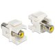 Delock Keystone modul RCA anya > RCA anya, sárga (86306)