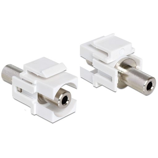 Delock Keystone modul sztereó jack 3.5 mm anya > sztereó jack 3.5 mm anya (86322)