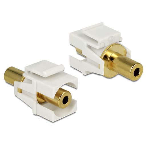 Delock keystone modul 3.5mm sztereo jack alj > 3.5 sztereo jack alj (86336)