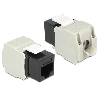   Delock Keystone Module RJ45 anya > LSA Cat.6 UTP fekete (86340)