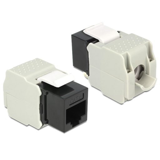 Delock Keystone Module RJ45 anya > LSA Cat.6 UTP fekete (86340)