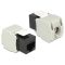 Delock Keystone Module RJ45 anya > LSA Cat.6 UTP fekete (86340)