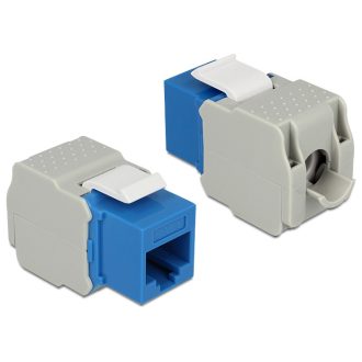   Delock Keystone modul RJ45 anya > LSA Cat.6 UTP kék (86343)