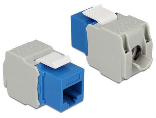 Delock Keystone modul RJ45 anya > LSA Cat.6 UTP kék (86343)