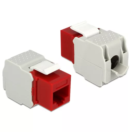 Delock Keystone modul RJ45 anya > LSA Cat.6 UTP piros (86344)