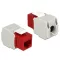 Delock Keystone modul RJ45 anya > LSA Cat.6 UTP piros (86344)