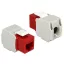 Delock Keystone modul RJ45 anya > LSA Cat.6 UTP piros (86344)
