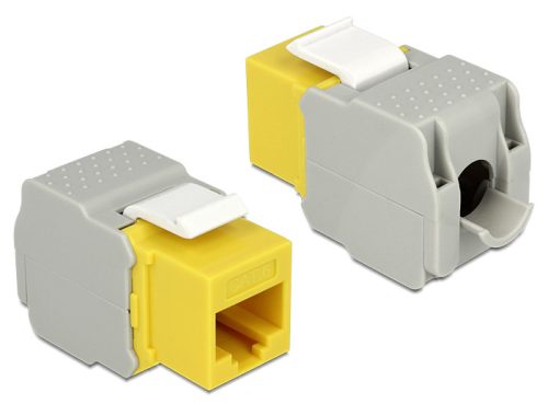Delock Keystone modul RJ45 anya > LSA Cat.6 UTP sárga (86345)