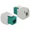 Delock Keystone modul zöld színű RJ45 aljzat - LSA CAT.6 UTP csatlakozókkal (86349)