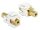 Delock Keystone Module stereo jack anya 3.5 mm 4 pin > stereo jack anya 3.5 mm 4 pin, aranyozott, fe (86363)
