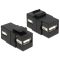 Delock Keystone modul USB 2.0 A foglalat > USB 2.0 A foglalat, fekete (86367)