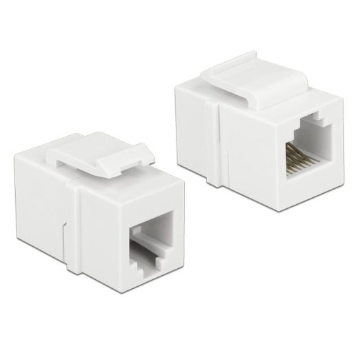 DELOCK Keystone modul RJ12 anya > RJ12 anya CAT.3 fehér (86380)