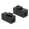 Delock Keystone modul, RJ45-aljzat > RJ45-aljzat, Cat.6 UTP, fekete (86381)