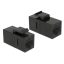 Delock Keystone modul, RJ45-aljzat > RJ45-aljzat, Cat.6 UTP, fekete (86381)