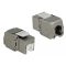 Delock Keystone modul, RJ45-aljzat > LSA Cat.6A STP, porvédo (86385)