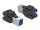 Delock Keystone modul, USB 3.0 A-csatlakozóhüvely > USB 3.0 B-csatlakozóhüvely, fekete (86395)