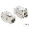 DELOCK Keystone modul RJ45 jack > LSA CAT.6A, 24 darabos (86405)