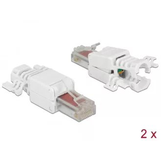   Delock RJ45 dugó Cat.6 UTP szerszám nélkül szerelheto 2 darab (86416)