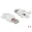 Delock RJ45 dugó Cat.6 UTP szerszám nélkül szerelheto 2 darab (86416)