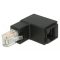 Delock Adapter RJ45 apa L alakú > RJ45 anya Cat.6 UTP (86424)