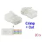 Delock RJ45  apa Cat.6 UTP 20 darab,  krimpel és vág típus (86453)