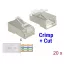 Delock RJ45 apa Cat.6 STP 20 darab,  krimpel és vág típus (86454)