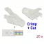 Delock Feszültség csökkentő keret RJ45 krimpel és vág típusú apához 20 darab (86455)