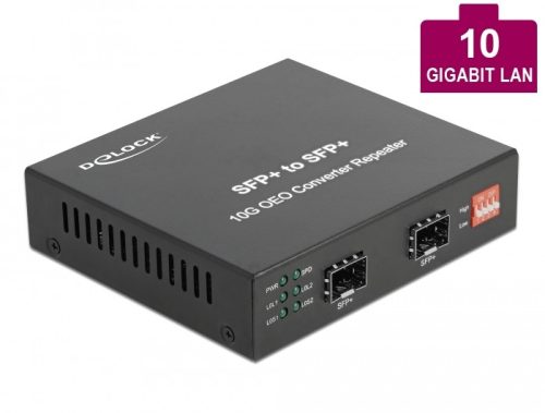 Delock Média átalakító 10GBase-R SFP+ hogy SFP+ (86472)