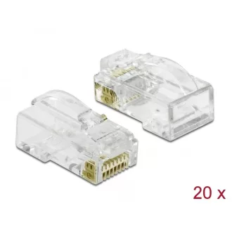   Delock RJ45 nyomó+vágó+hajlító apa Cat.6 UTP 20 db. (86473)
