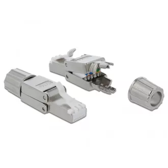   Delock RJ45 dugó Cat.6A STP szerszám nélkül szerelhető (86477)
