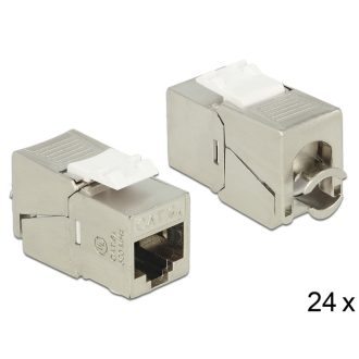   Delock Keystone modul RJ45 csatlakozó > LSA Cat.6A STP kompakt 24 darab (86479)