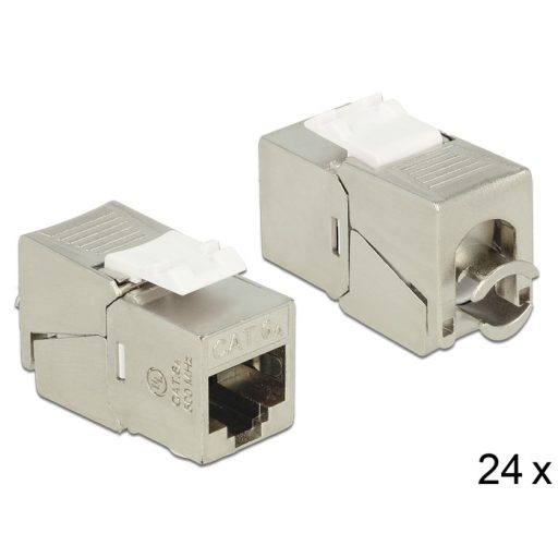 Delock Keystone modul RJ45 csatlakozó > LSA Cat.6A STP kompakt 24 darab (86479)