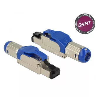   Delock RJ45 dugaszoló szerelvény Cat.8 anyaga: fém (86487)