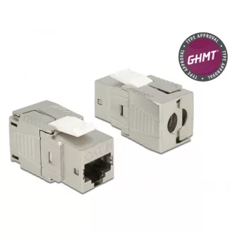   Delock Keystone modul, RJ45-aljzat Cat.8 szerszám nélkül szerelhető (86488)