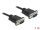 Delock Sub-D9-es, RS-232 soros kábel, apa-anya, 1 m (86573)