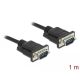 Delock Sub-D9-es, RS-232 soros kábel, apa-anya, 1 m (86573)