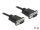 Delock Sub-D9-es, RS-232 soros kábel, apa-apa, 5 m (86576)