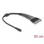 Delock DC megosztó kábel 5,5 x 2,1 mm 1 db. anya   5 db. apa csavarható (86590)