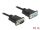 Delock Sub-D9-es, RS-232 soros kábel, apa-anya, 10 m (86599)