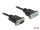 Delock Sub-D9-es, RS-232 soros kábel, apa-anya, 2 m (86602)