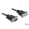 Delock Sub-D9-es, RS-232 soros kábel, apa-anya, 3 m (86603)